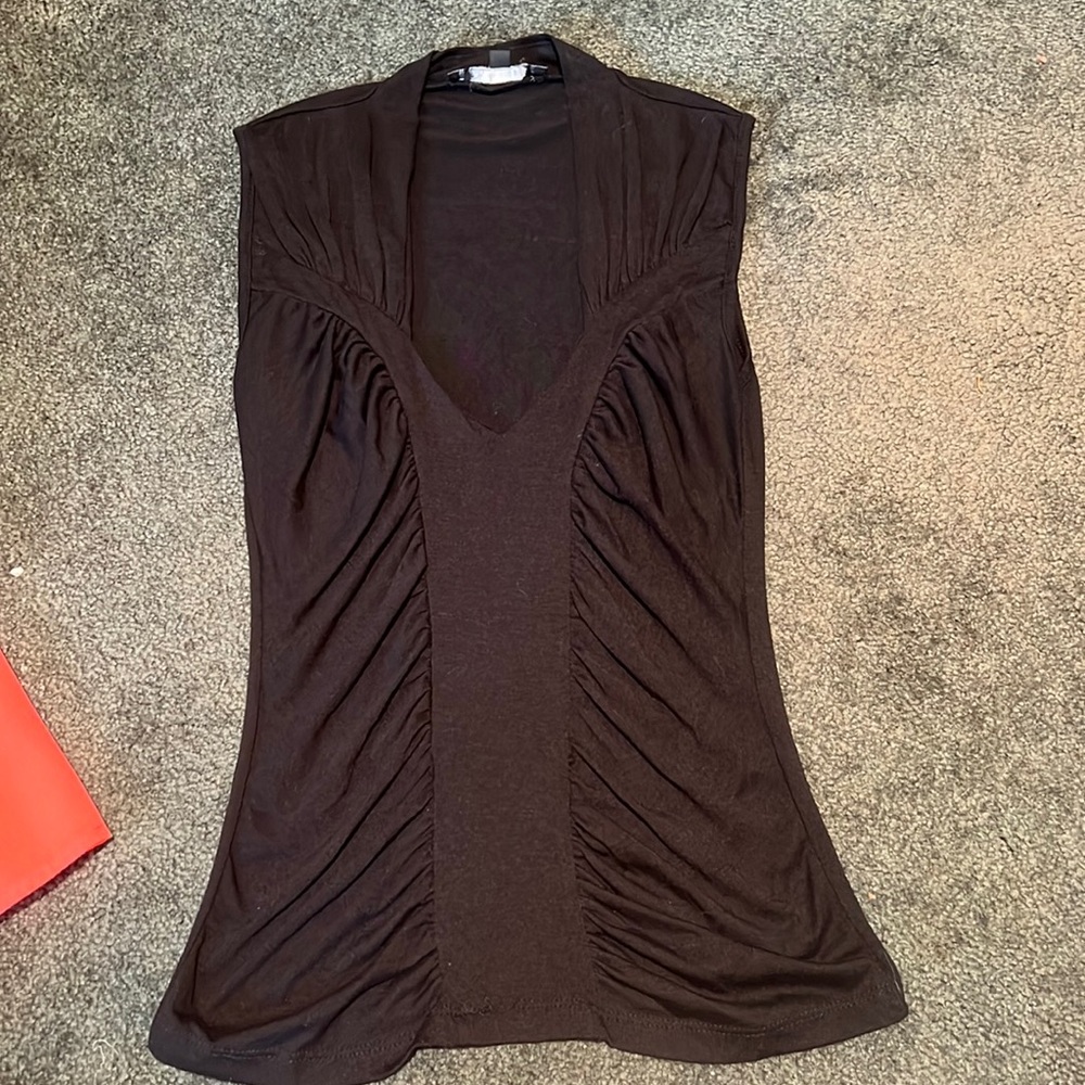 Black, sleeveless tank size small. Rampage